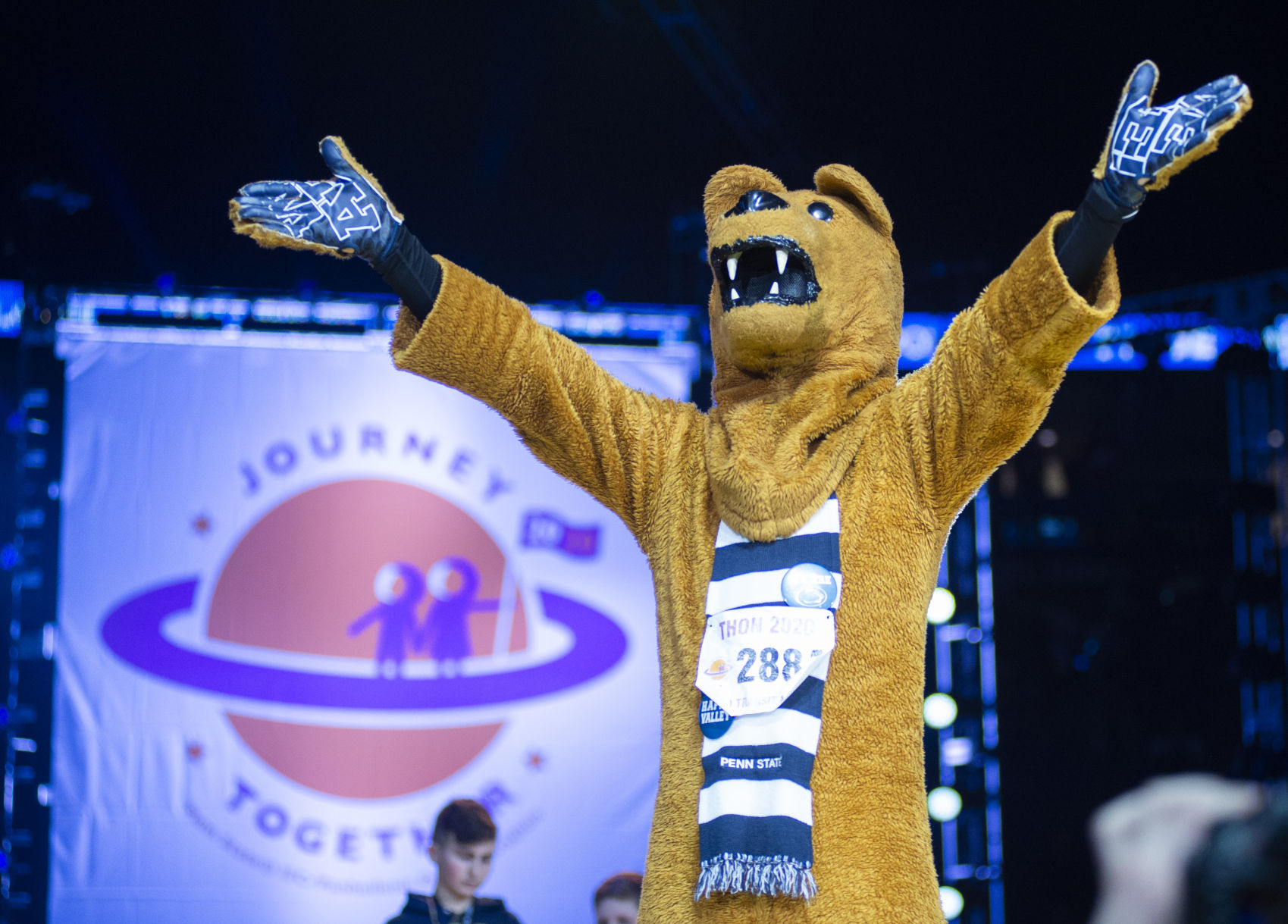 THON Pep Rally Nittany Lion